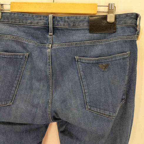 エンポリオアルマーニ EMPORIO ARMANI ロゴプレートストレッチデニム メンズ  36